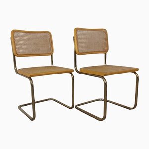 Vintage Stühle aus Holz, 1980er, 2er Set