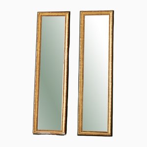 Vergoldete und Bemalte Spiegel, 2er Set