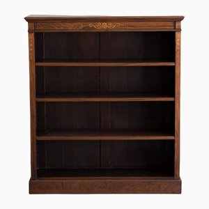 Open Bookcase in Inlaid Mahogany