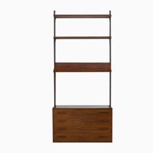 One Bay Rosewood Wall Unit by Kai Kristiansen for FM Møbler