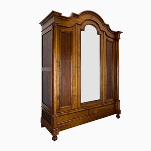 Antique French Armoire Wardrobe with Mirror