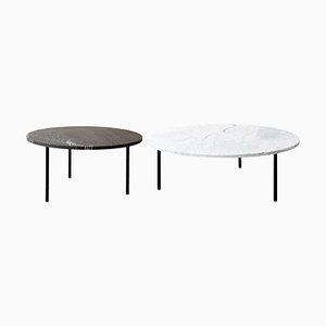 Medium and Large Marble Gruff Coffee Tables by Un’common, Set of 2