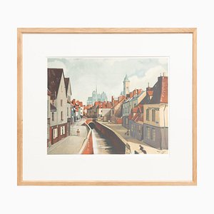 André Derain, Amiens, 1970s, Color Lithograph, Framed