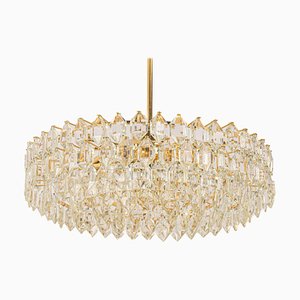 Chandelier in Brass and Crystal Glass from Bakalowits, Austria, 1960s