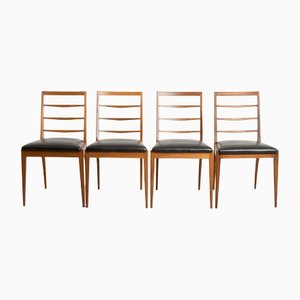 Mid-Century Dining Chairs in Teak, Set of 4