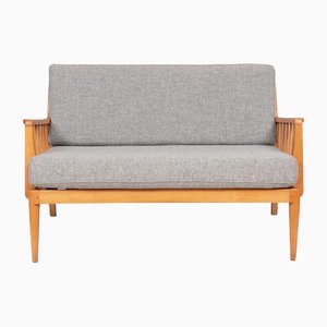Mid-Century Two Seater Sofa in Beech by George Stone
