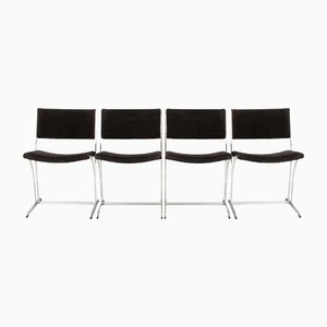 Mid-Century Dining Chairs in Chrome by Richard Young, 1970s, Set of 4