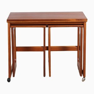 Mid-Century Triform Nesting Tables in Teak from McIntosh, 1960s