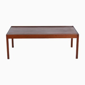 Large Mid-Century German Afromosia Coffee Table by Mann