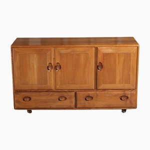 Mid-Century Windsor Sideboard in Elm on Casters from Ercol, 1960s