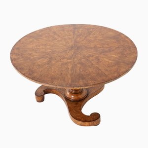 19th Century French Burr Ash Table