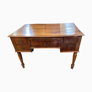 Louis Philippe Desk in Blond Walnut Wood