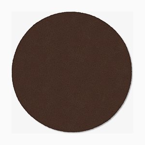 Alfombra circular en chocolate de Marqqa