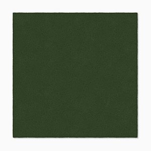 Tapis Carré Uni Vert Foncé de Marqqa