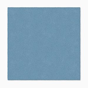 Tapis Carré Uni Bleu Clair de Marqqa