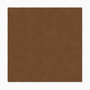 Tapis Carré Uni Marron de Marqqa