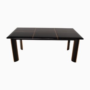Black lacquered Extendable Dining Table