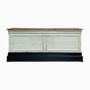 Bank Counter in Patinated Wood, 1900