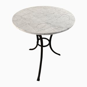 Garden Table in Marble and Metal