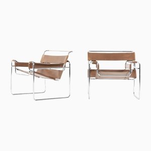 B3 Wassily Lounge Chairs by Marcel Breuer for Knoll, 1970, Set of 2