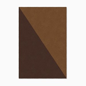 Braun/Schokoladenförmiger Teppich von Marqqa