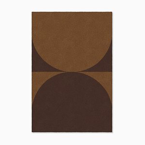 Tappeto marrone/cioccolato a forma di Marqqa