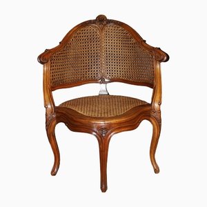 Louis XV Office Chair in Walnut, 1900