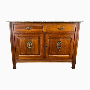 Antique French Marble Topped Chest of Drawers or Sideboard
