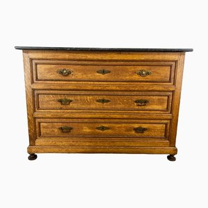 Antique French Marble Topped Chest of Drawers