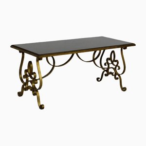 French Coffee Table in Forged Iron, 1930s