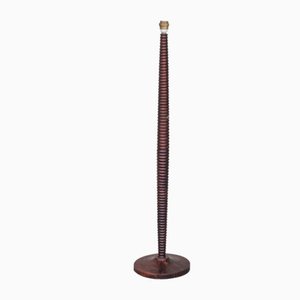 Mid-Century French Turned Wood Floor Lamp