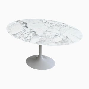 Oval Table in Arabesacto Marble by Eero Saarinen for Knoll Inc. / Knoll International, 2018