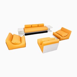 Space Age Orbis Sofa and Side Bar Table by Luigi Colani for Cor, Germany, 1970s, Set of 7