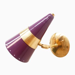 Purple & Gold Adjustable Sconce