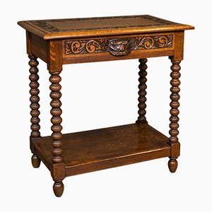 Tavolino antico vittoriano in quercia, Regno Unito