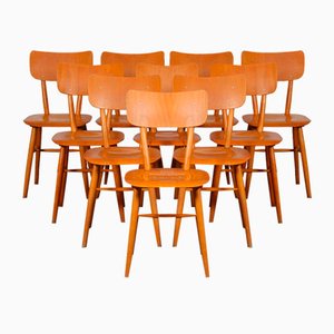 Wooden Chairs from TON, 1960, Set of 23