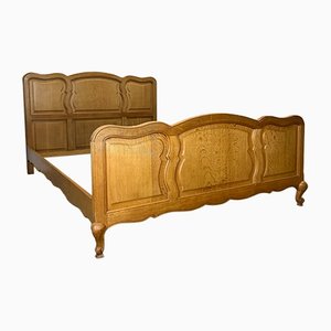 French Louis XV Style Oak Double Bed