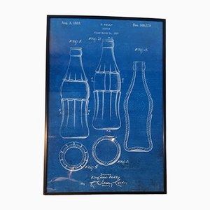 Farbiges Vintage Cocacola Poster von Eugene Kelly