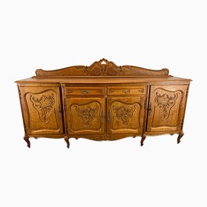 French Louis XIV Oak Chest of Drawers or Sideboard