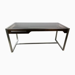 Metal and Rosewood Desk by Claude Gaillard for Ligne Roset, 1970s