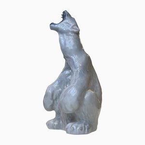 Roaring Polar Bear No. 502 by C. F. Liisberg from Royal Copenhagen