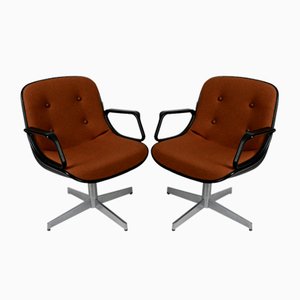 Vintage Executive Chairs by Charles Pollock for Knoll, Set of 2