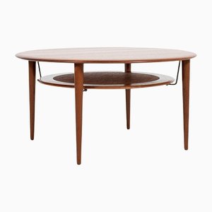 Mid-Century Danish Round Coffee Table in Teak by Hvidt & Mølgaard for France & Søn, 1960s