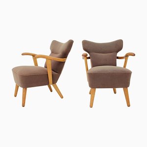 Fauteuils en Chêne par Krasna Jizba, Tchécoslovaquie, 1940s, Set de 2