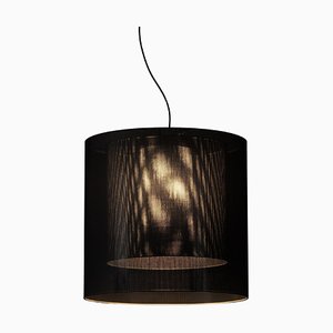 Black and Grey Moaré Lm Pendant Lamp by Antoni Arola
