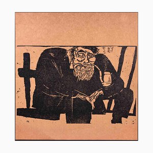 Old Man, Xilografia originale, inizio XX secolo