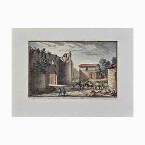 Giuseppe Vasi, Porta Salaria, Original Etching, 18th-Century