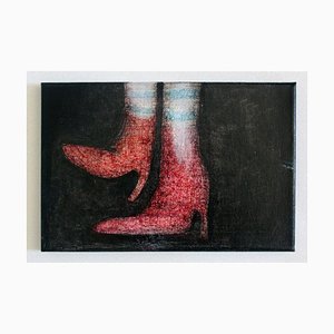 Keziat, Steps, Original Pen on Canvas, 2020
