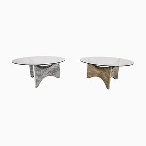 Brutalist Coffee Tables, 1970s, Set of 2