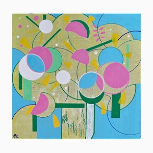 Brigitte Mathé, Bouquet Spring 1, 2021, acrílico sobre lienzo